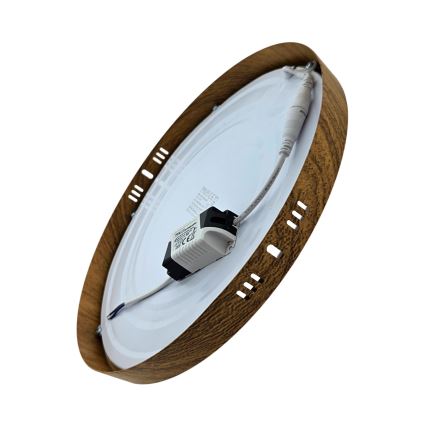 LED Ceiling light RING LED/24W/230V 4200K d. 28,5 cm brown