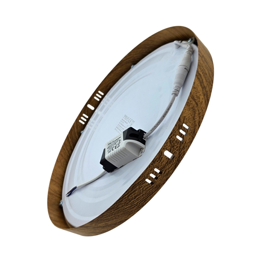 LED Ceiling light RING LED/24W/230V 4200K d. 28,5 cm brown
