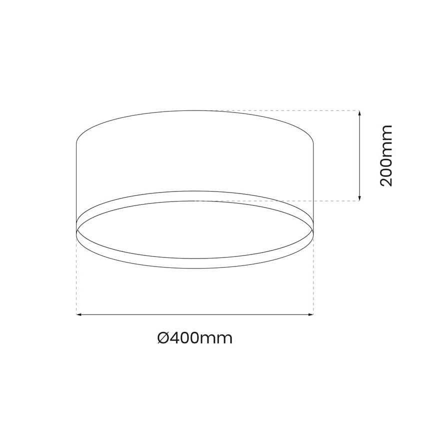 LED Ceiling light RONDO LED/18W/230V black