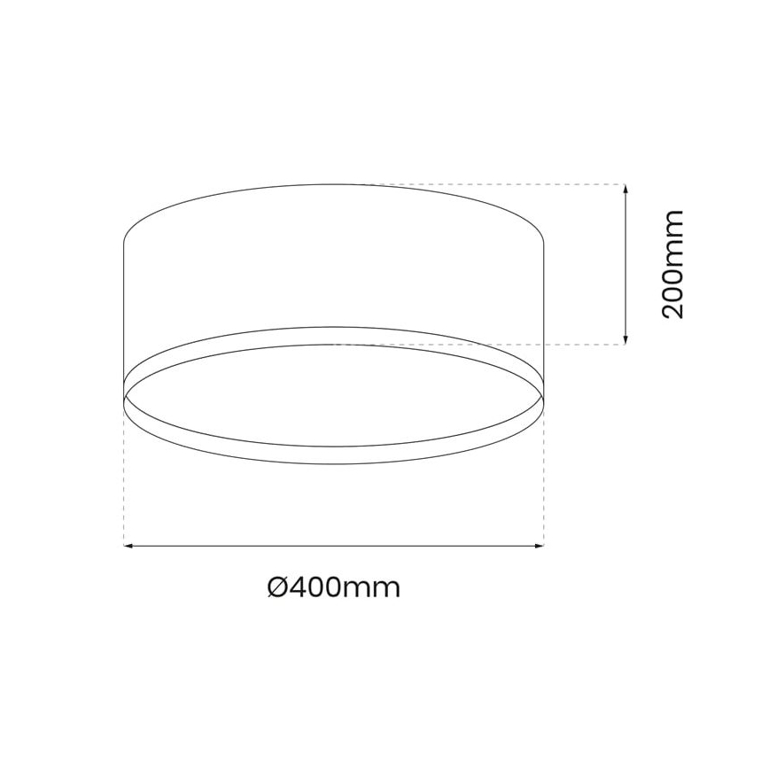 LED Ceiling light RONDO LED/18W/230V green