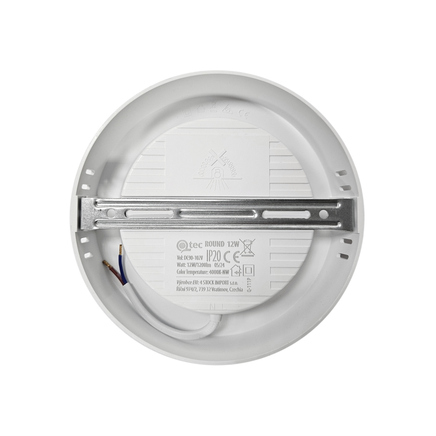 LED Ceiling light ROUND LED/12W/230V 4000K d. 16,7 cm white