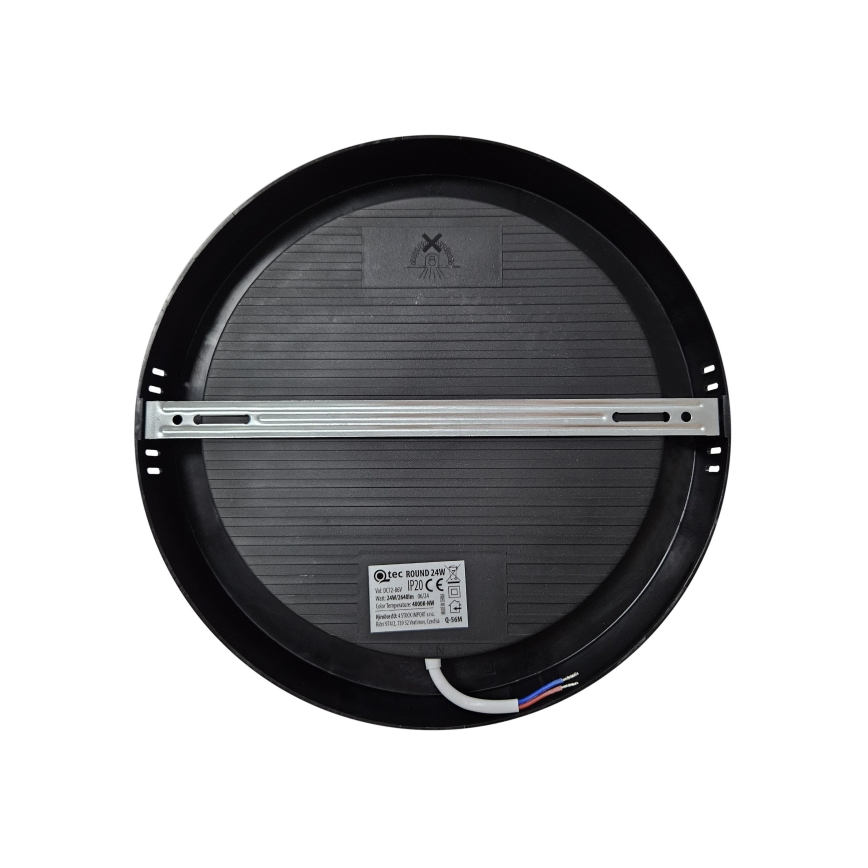 LED Ceiling light ROUND LED/24W/230V 4000K d. 28,8 cm black