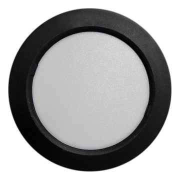 LED Ceiling light ROUND LED/6W/230V 4000K d. 12,1 cm black