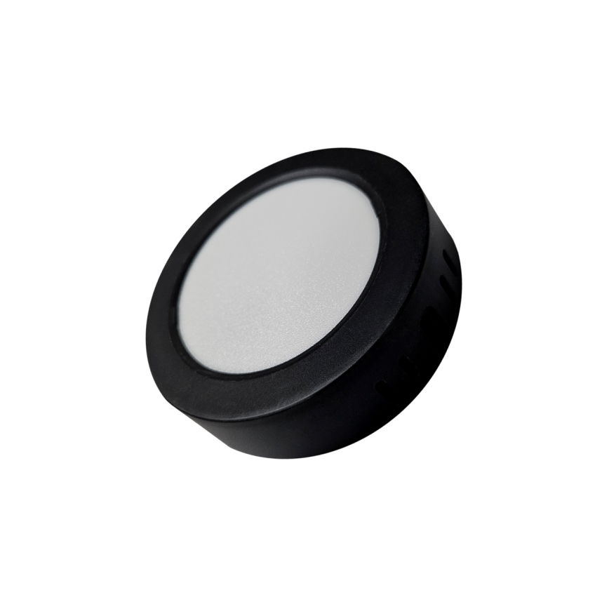 LED Ceiling light ROUND LED/6W/230V 4000K d. 12,1 cm black