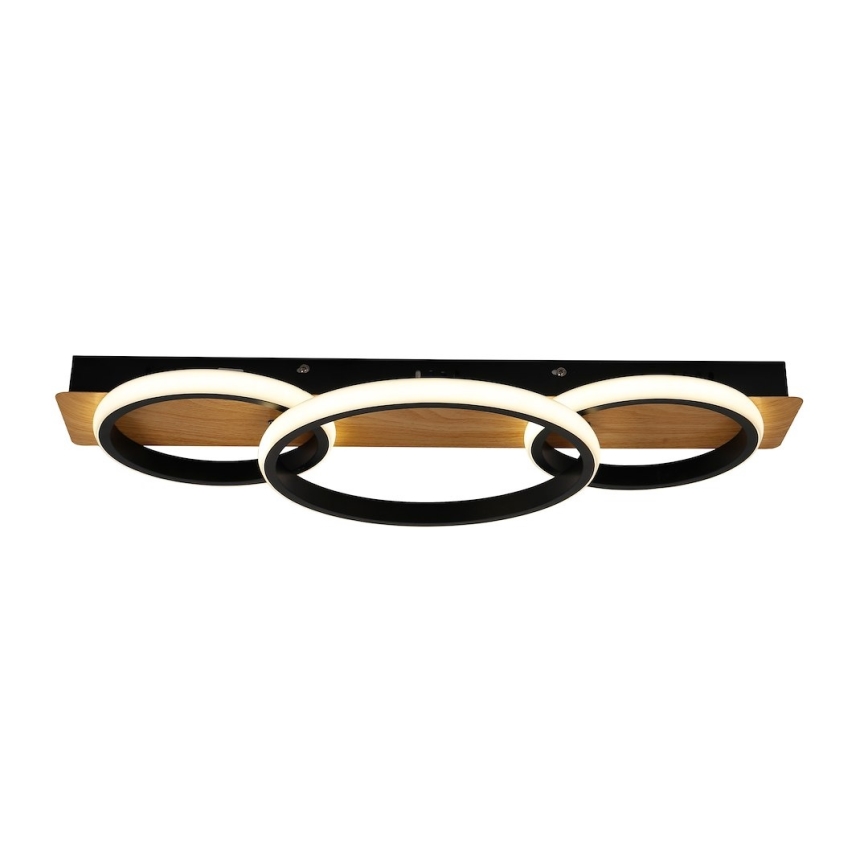 LED Ceiling Light ROWENA LED/18W/230V Black/Brown