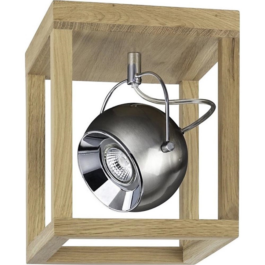 LED Ceiling light ROY 1xGU10/5W/230V matte oak