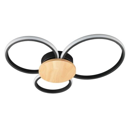 LED Ceiling Light SABINA LED/38W/230V rubberwood