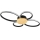 LED Ceiling Light SABINA LED/38W/230V Rubberwood