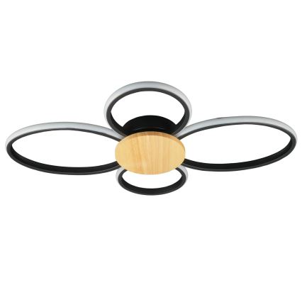 LED Ceiling Light SABINA LED/38W/230V Rubberwood