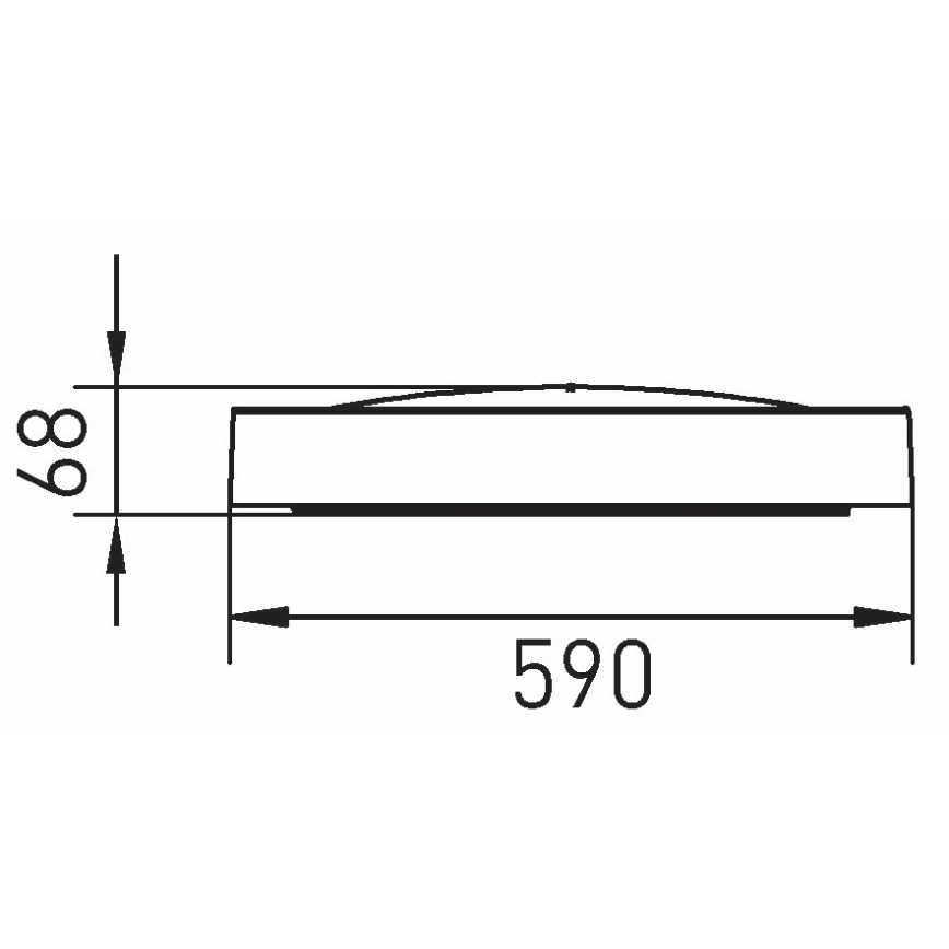 LED Ceiling light SAMER LED/40W/230V 4000K