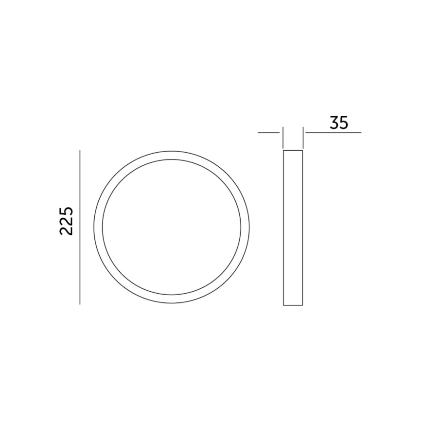 LED Ceiling light SIGARO CIRCLE LED/18W/230V 4000K IP40
