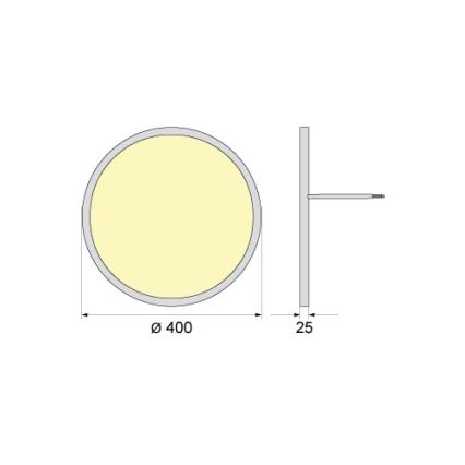 LED Ceiling Light SIMEN LED/32W/230V 4000K IP40 Ø 40 cm White UGR19