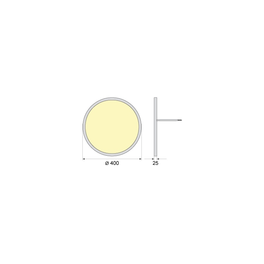 LED Ceiling Light SIMEN LED/32W/230V 4000K IP40 Ø 40 cm White UGR19