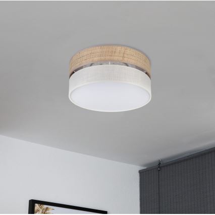LED Ceiling Light SIRJA BOHO LED/20W/230V 4000K Ø 35 cm Beige/White