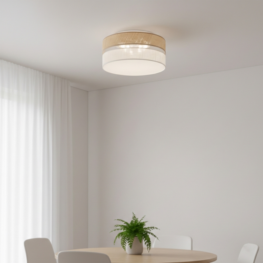LED Ceiling Light SIRJA BOHO LED/20W/230V 4000K Ø 35 cm Beige/White