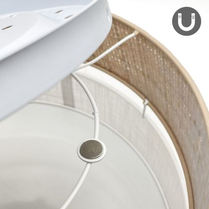 LED Ceiling Light SIRJA BOHO LED/20W/230V 4000K Ø 35 cm Beige/White