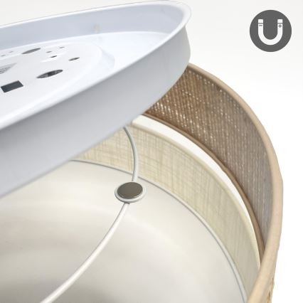 LED Ceiling Light SIRJA BOHO LED/36W/230V 4000K diam. 45 cm Beige/Cream