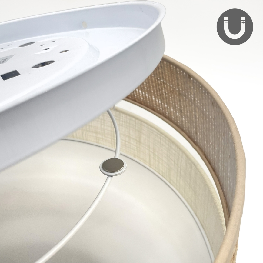 LED Ceiling Light SIRJA BOHO LED/36W/230V 4000K diam. 45 cm Beige/Cream