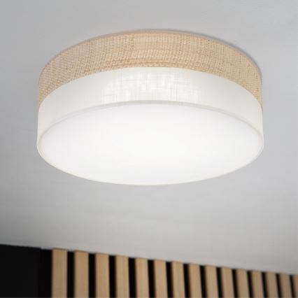 LED Ceiling Light SIRJA BOHO LED/36W/230V 4000K, Ø 45 cm, Beige/Cream