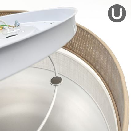 LED Ceiling Light SIRJA BOHO LED/36W/230V 4000K dia. 45 cm beige/white