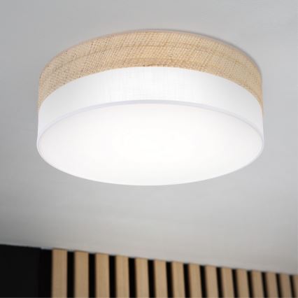 SIRJA BOHO LED Ceiling Light 36W/230V 4000K Ø 45 cm Beige/White