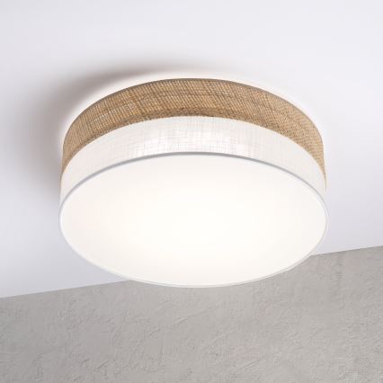 SIRJA BOHO LED Ceiling Light 36W/230V 4000K Ø 45 cm Beige/White