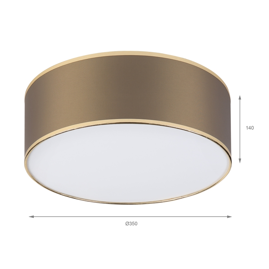 LED Ceiling Light SIRJA LED/20W/230V 4000K Ø 35 cm Brown/Gold