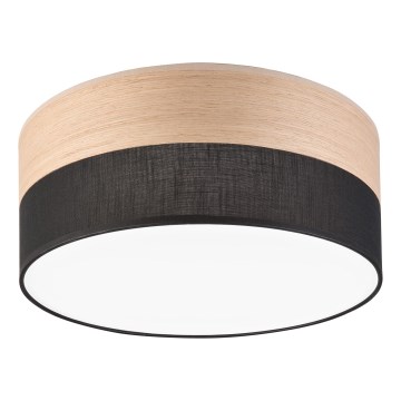 LED Ceiling light SIRJA WOOD LED/20W/230V d. 35 cm black/oak