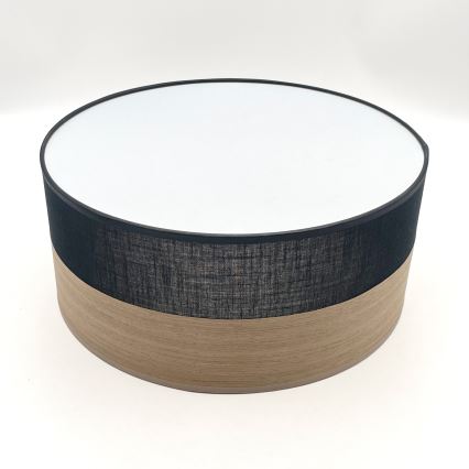 LED Ceiling light SIRJA WOOD LED/20W/230V d. 35 cm black/oak