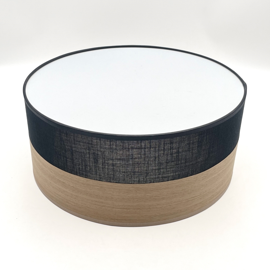 LED Ceiling light SIRJA WOOD LED/20W/230V d. 35 cm black/oak