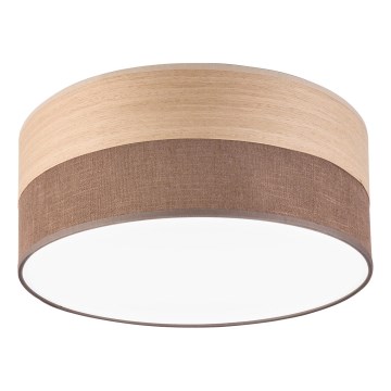 LED Ceiling light SIRJA WOOD LED/20W/230V d. 35 cm brown/oak