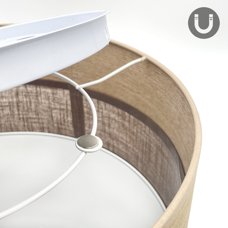 LED Ceiling light SIRJA WOOD LED/20W/230V d. 35 cm brown/oak