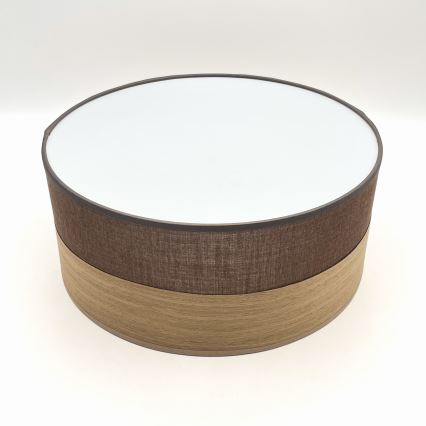 LED Ceiling light SIRJA WOOD LED/20W/230V d. 35 cm brown/oak