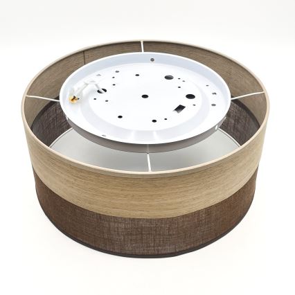 LED Ceiling light SIRJA WOOD LED/20W/230V d. 35 cm brown/oak