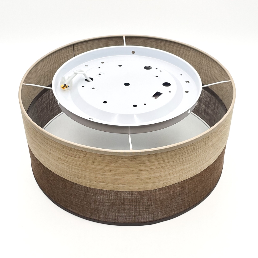 LED Ceiling light SIRJA WOOD LED/20W/230V d. 35 cm brown/oak