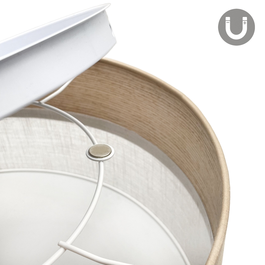 LED Ceiling light SIRJA WOOD LED/20W/230V d. 35 cm white/oak