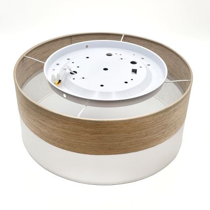 LED Ceiling light SIRJA WOOD LED/20W/230V d. 35 cm white/oak