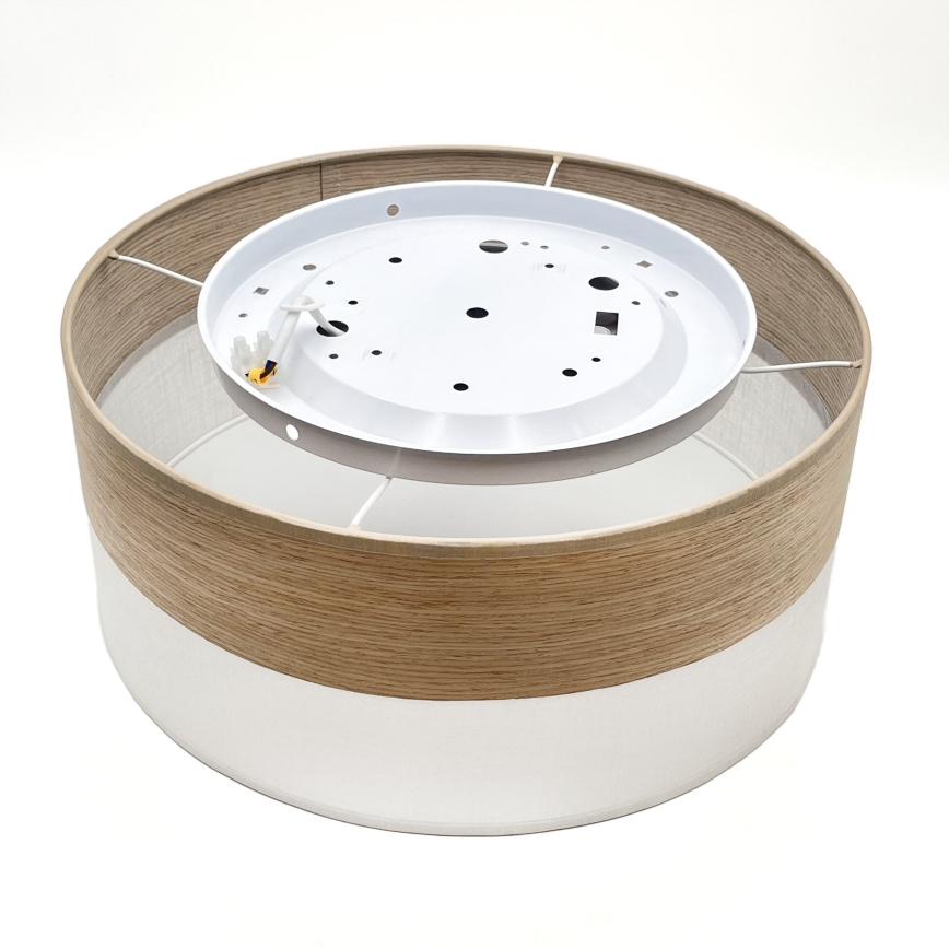 LED Ceiling light SIRJA WOOD LED/20W/230V d. 35 cm white/oak