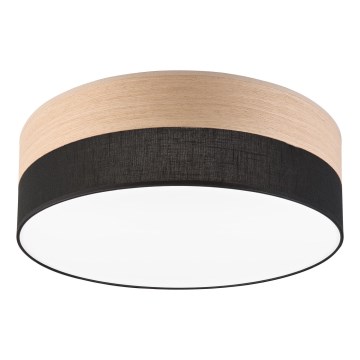 LED Ceiling light SIRJA WOOD LED/36W/230V d. 45 cm black/oak