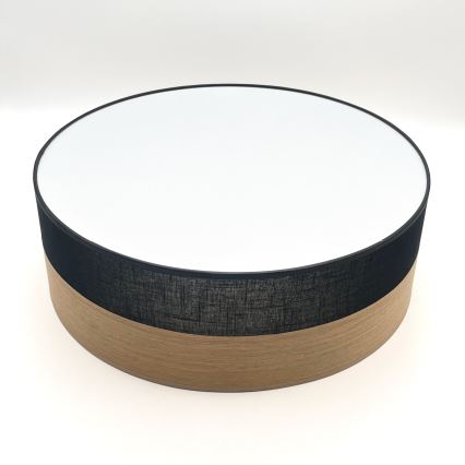 LED Ceiling light SIRJA WOOD LED/36W/230V d. 45 cm black/oak