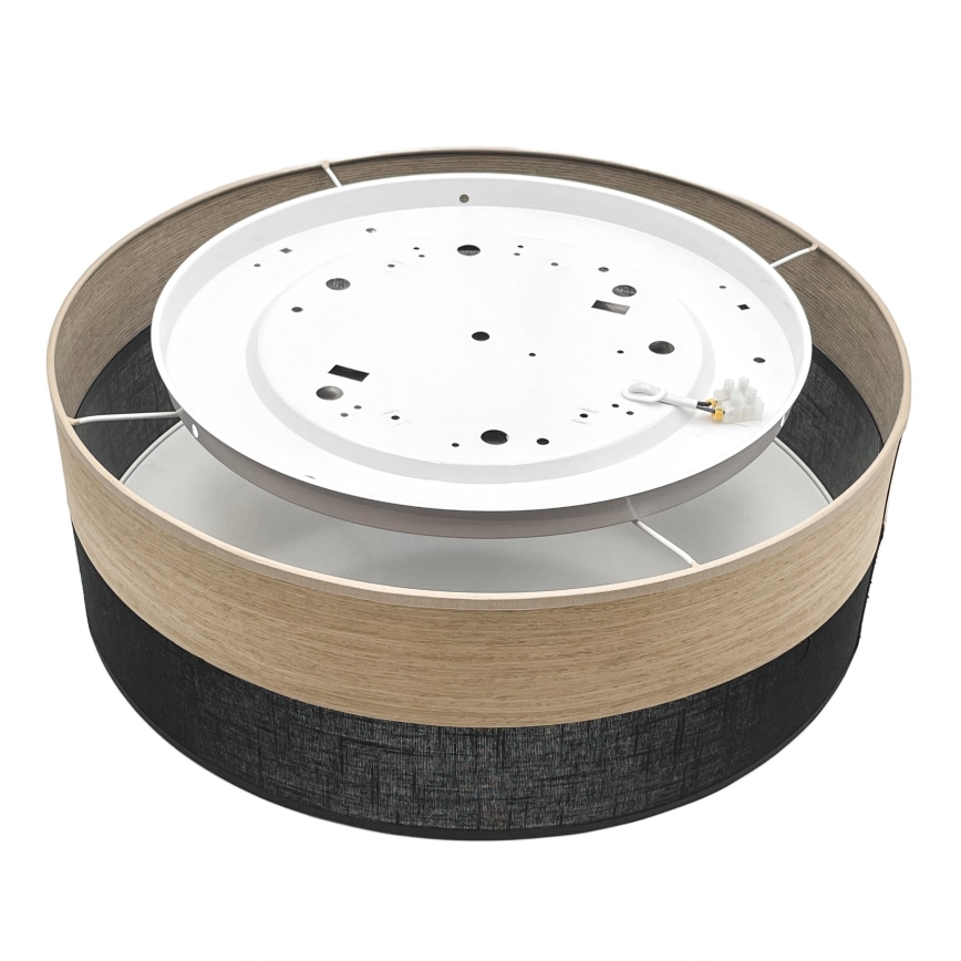 LED Ceiling light SIRJA WOOD LED/36W/230V d. 45 cm black/oak