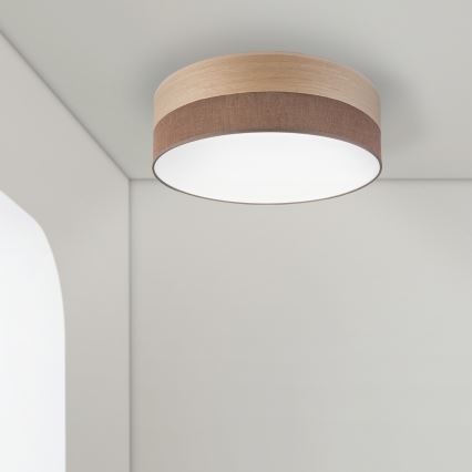 LED Ceiling light SIRJA WOOD LED/36W/230V d. 45 cm brown/oak
