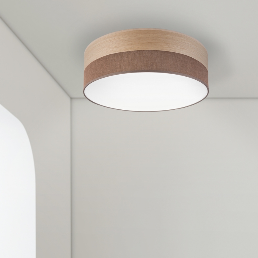LED Ceiling light SIRJA WOOD LED/36W/230V d. 45 cm brown/oak