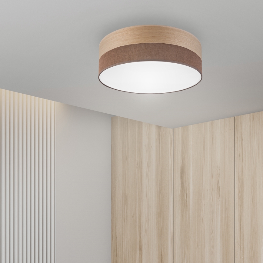 LED Ceiling light SIRJA WOOD LED/36W/230V d. 45 cm brown/oak