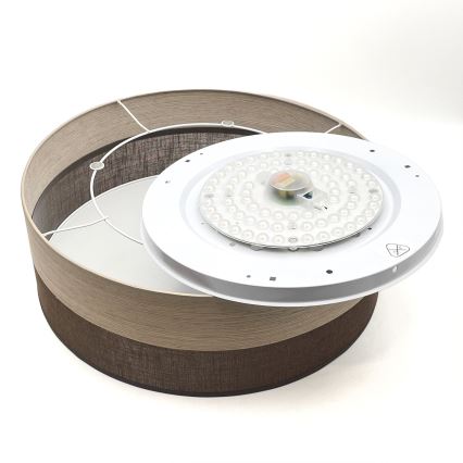 LED Ceiling light SIRJA WOOD LED/36W/230V d. 45 cm brown/oak