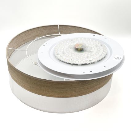 LED Ceiling light SIRJA WOOD LED/36W/230V d. 45 cm white/oak