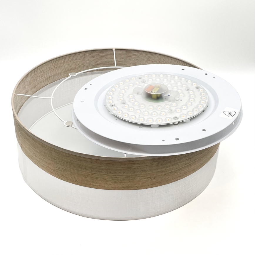 LED Ceiling light SIRJA WOOD LED/36W/230V d. 45 cm white/oak