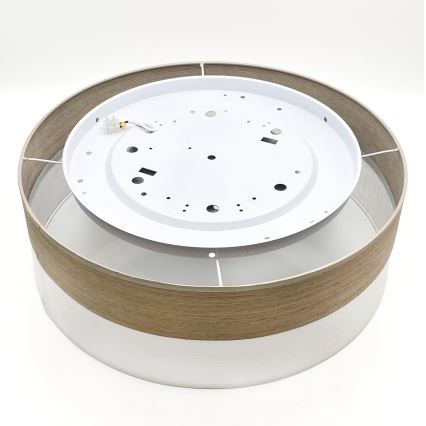 LED Ceiling light SIRJA WOOD LED/36W/230V d. 45 cm white/oak