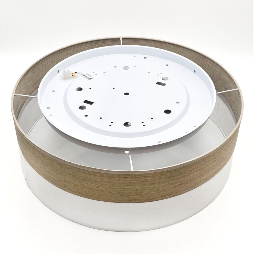 LED Ceiling light SIRJA WOOD LED/36W/230V d. 45 cm white/oak