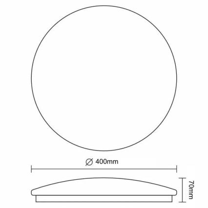 LED Dimmable ceiling light STAR LED/36W/230V 3000-6500K + remote control